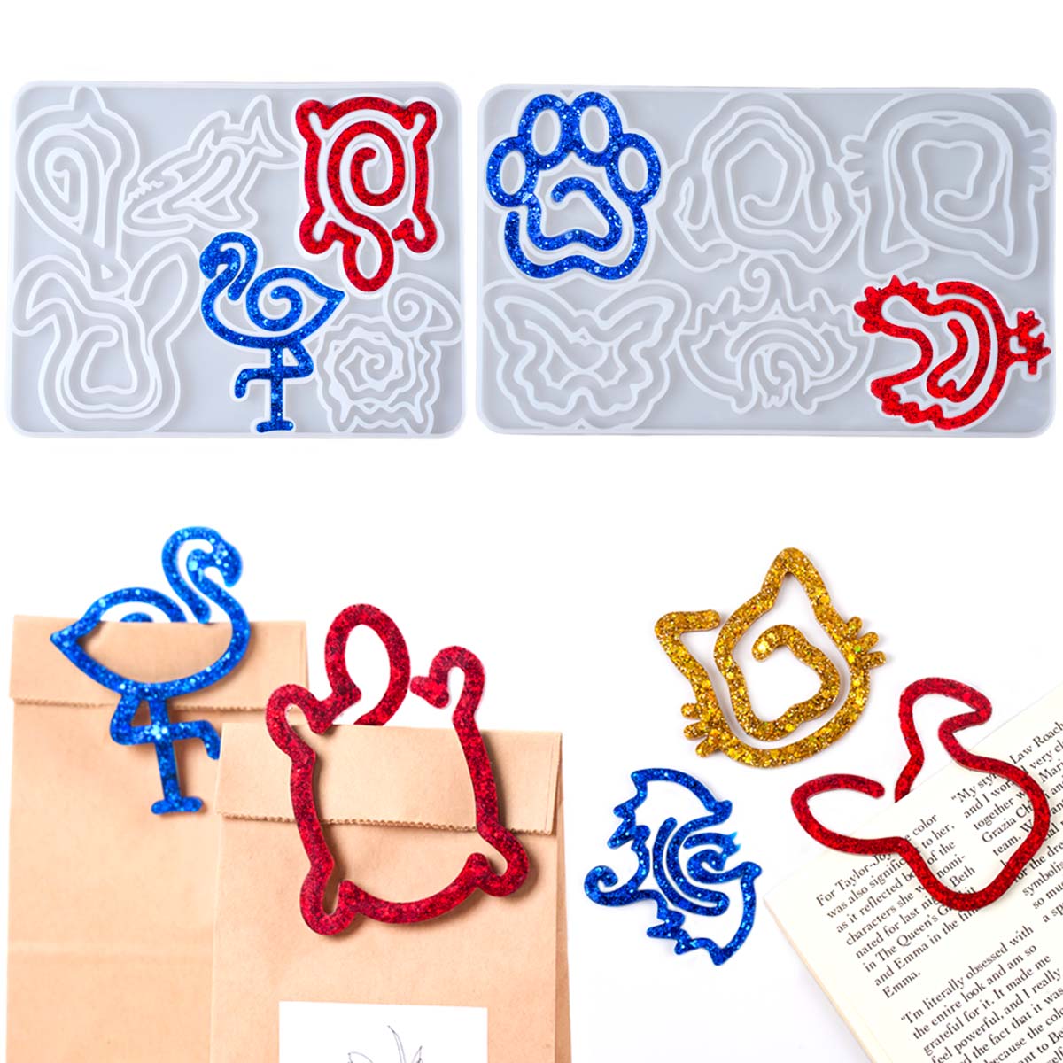 Resin Art Products - 3D Animal Bookmark Silicone Mold DIY
