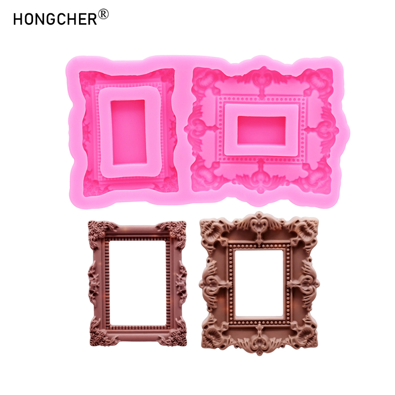 Resin Art Mould - European embossed small photo frame sculpture