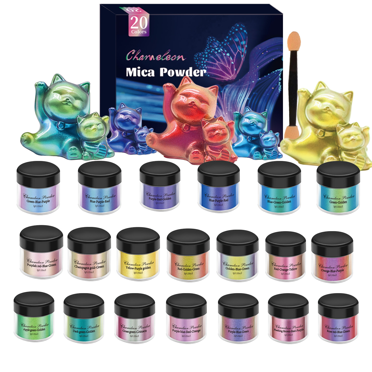 10/20pcs Mirror Chameleons Pig – Resin Art Liquid recenzja i cena