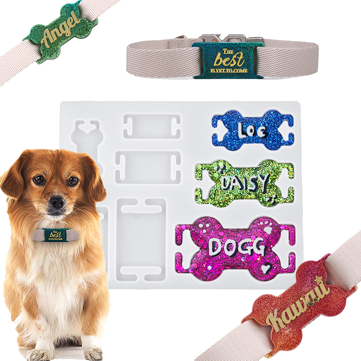 DIY Cat Dog ID Tag Silicone Mo – Resin Art Mould recenzja i cena