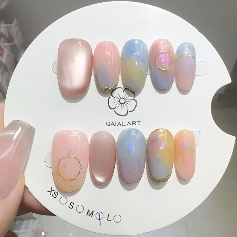 10PCS Press on Nails Handmade  – Resin Art Online recenzja i cena