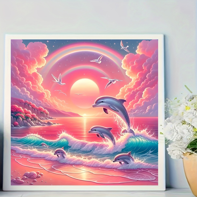 Diamond painting kit, pink sky – Resin Art Canvas recenzja i cena
