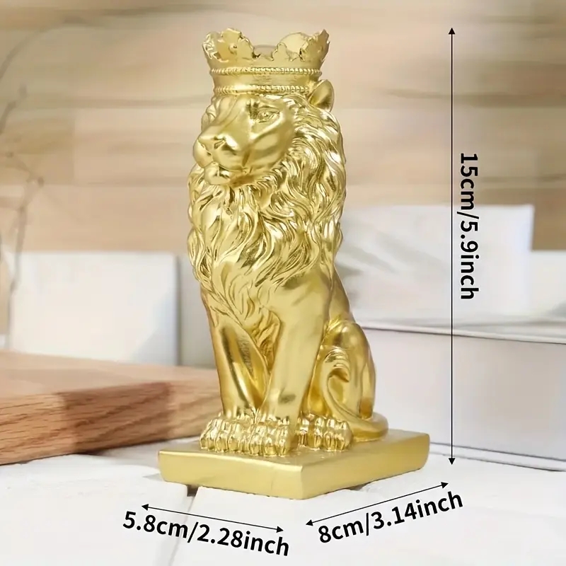 Creative Lion Statue Crown Lio – Resin Art India recenzja i cena