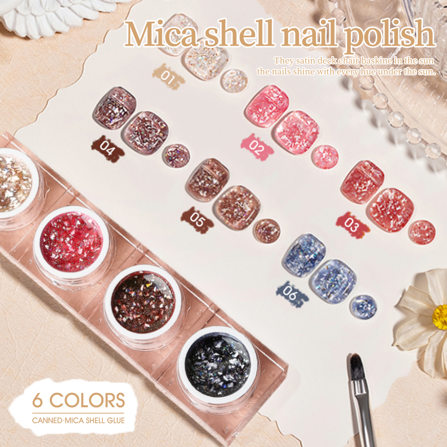 QNL 5g Flake Shell Gel Polish  – Mica Flake Resin recenzja i cena