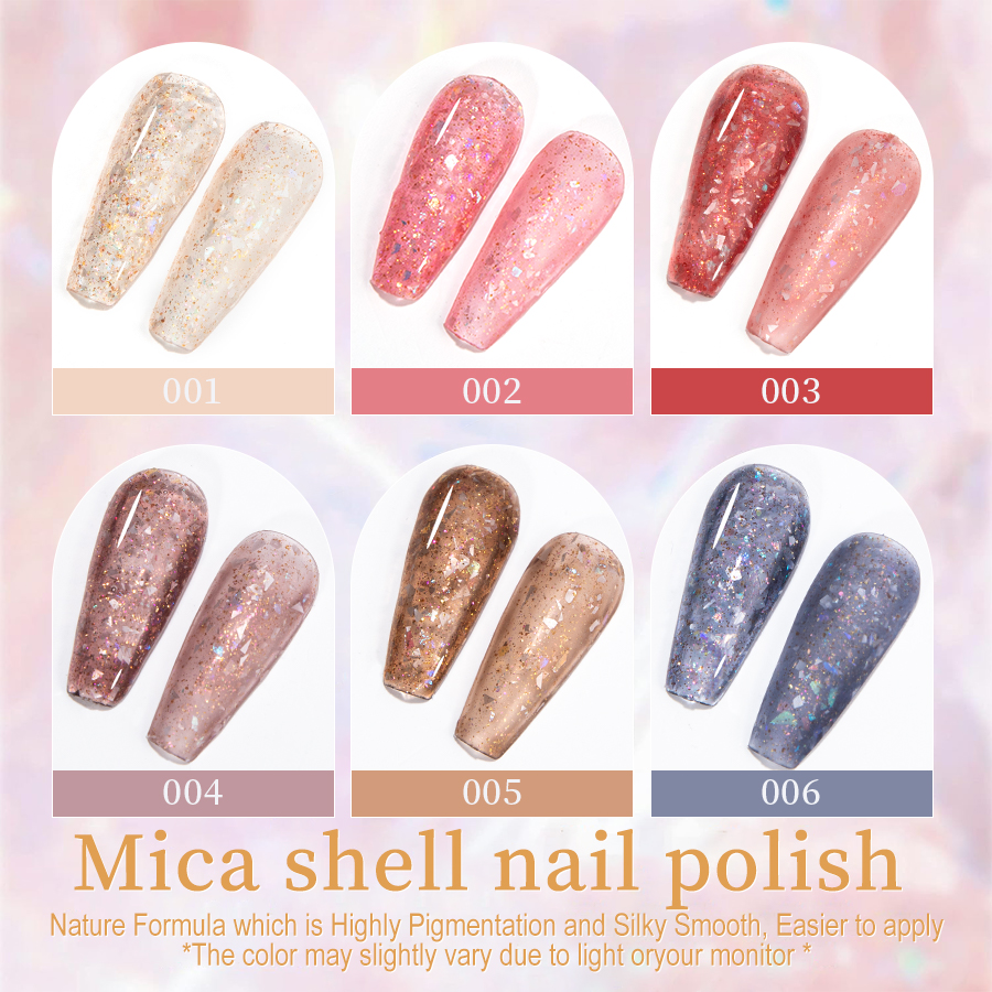 QNL 5g Flake Shell Gel Polish  – Mica Flake Resin recenzja i cena