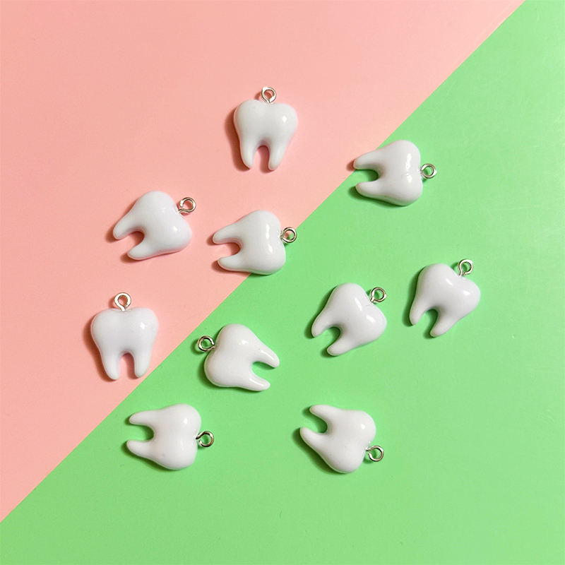 10pcs Cute White Teeth Resin P – Resin Art Notes recenzja i cena