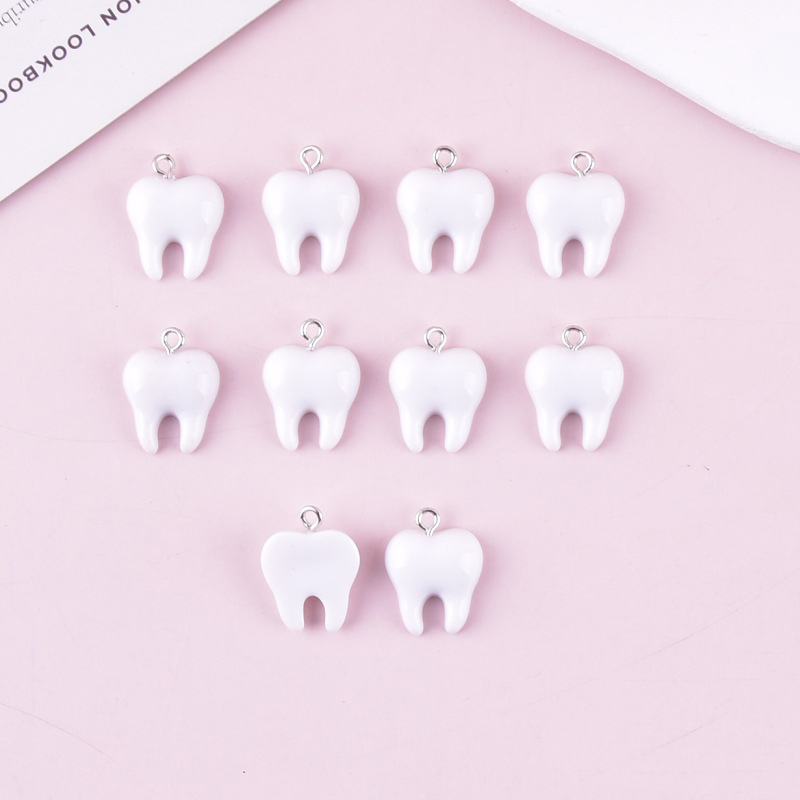 10pcs Cute White Teeth Resin P – Resin Art Notes recenzja i cena
