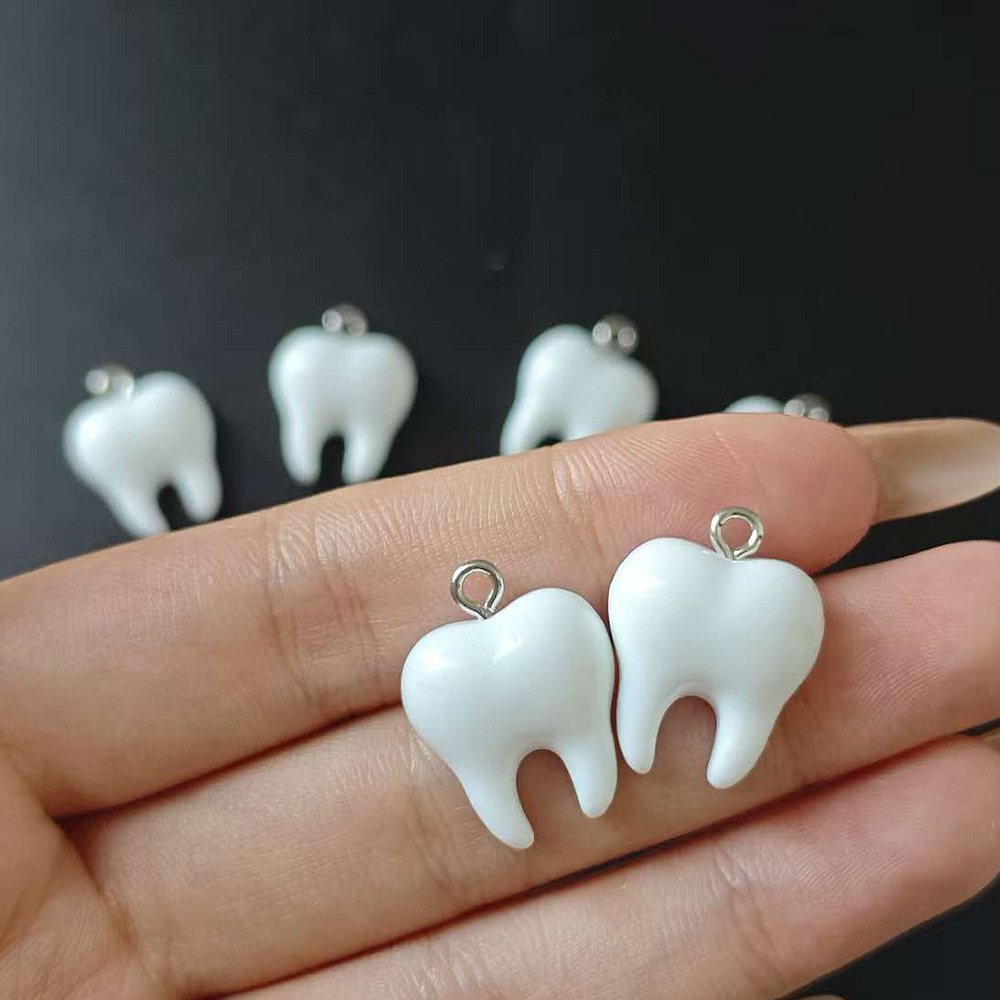 10pcs Cute White Teeth Resin P – Resin Art Notes recenzja i cena