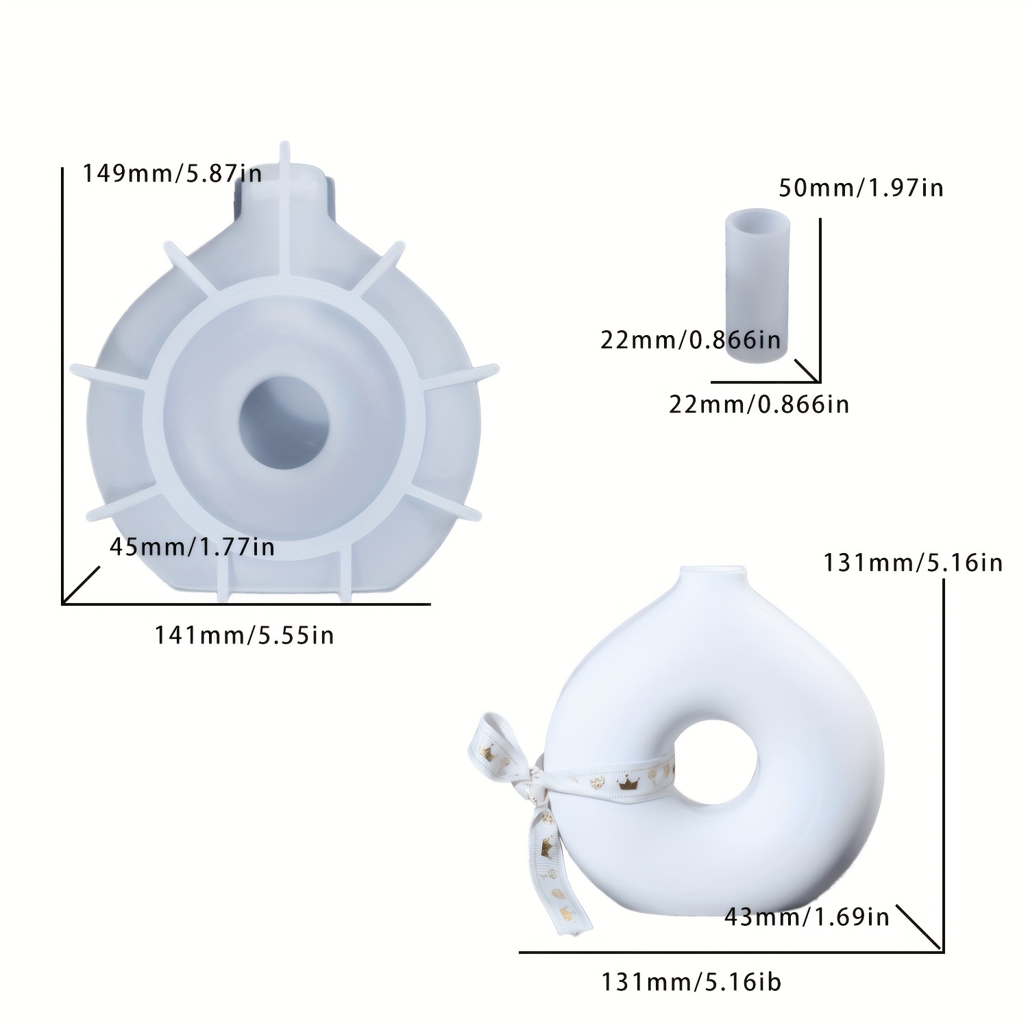 1 DIY Round Vase Silicone Moul – Resin Art Mould recenzja i cena