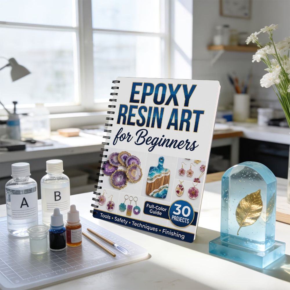 Step-by-Step Epoxy Resin Art H – Resin Art Guide Free recenzja i cena