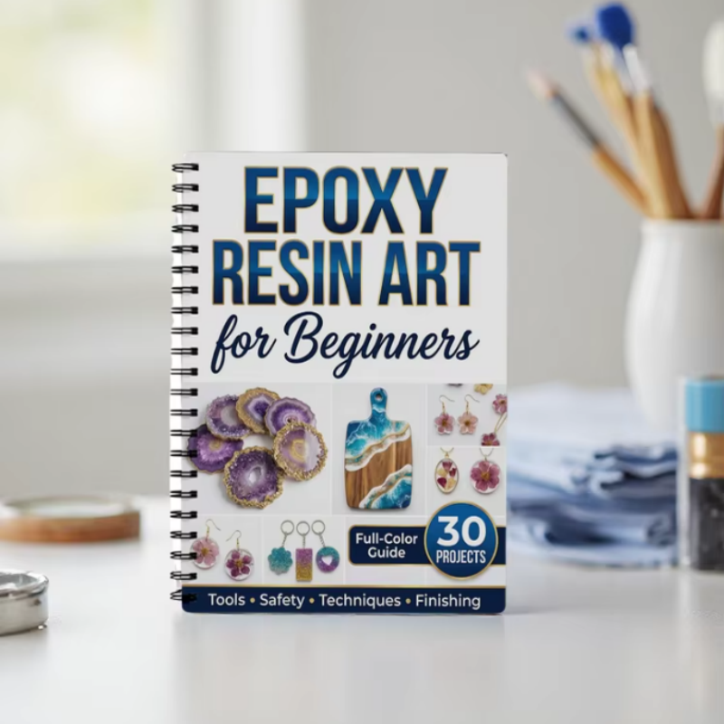1pcs Epoxy Resin Art for Begin – Resin Art Guide Free recenzja i cena