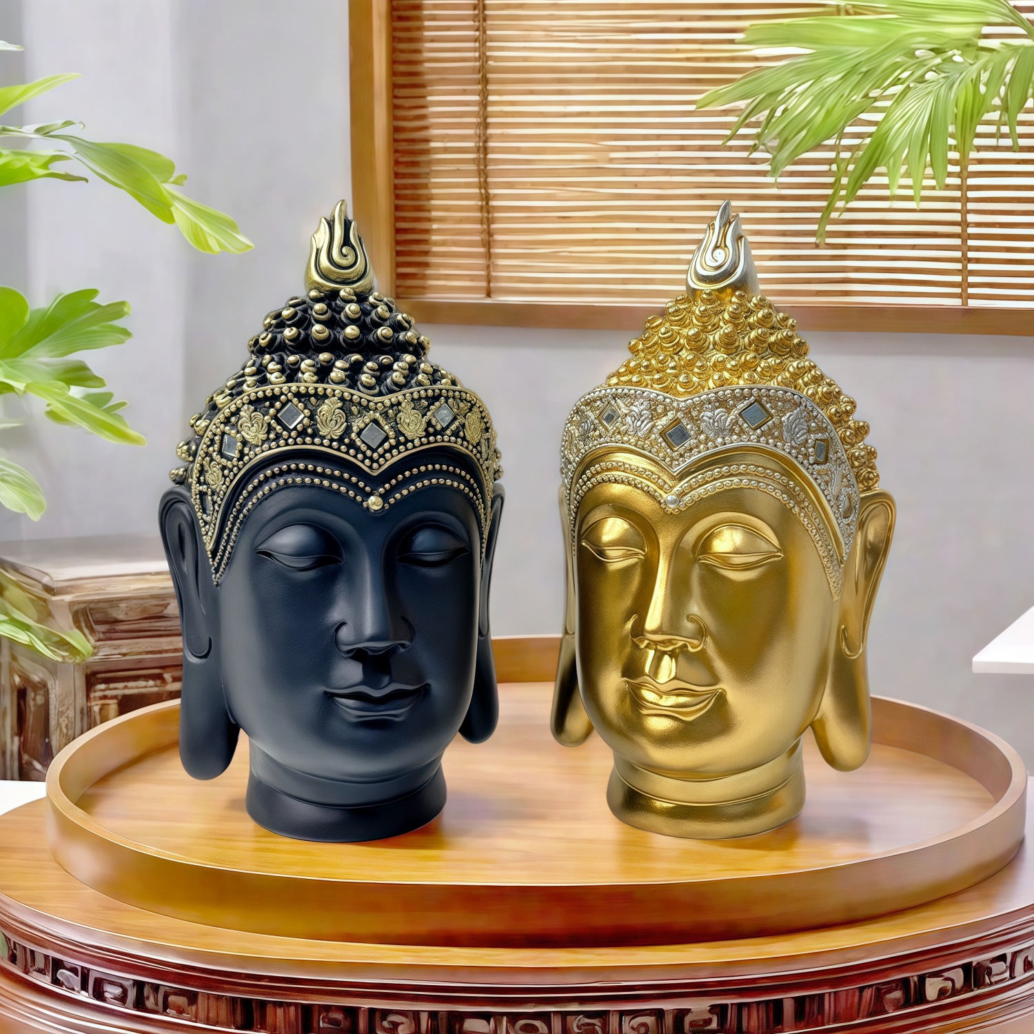 Sakyamuni Buddha Head Statue T – Resin Art India recenzja i cena