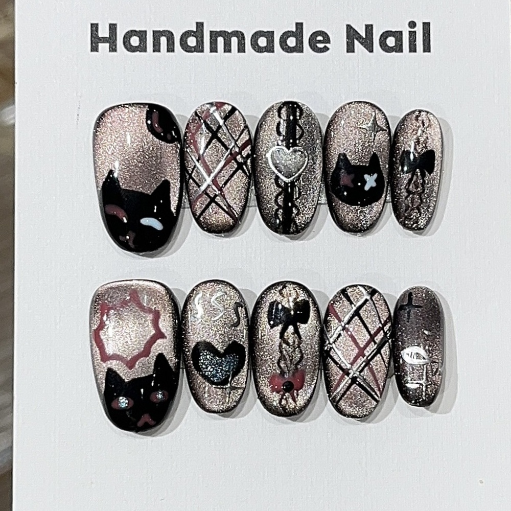 10pcs Black Cat's Eye Handmade – Resin Art Online recenzja i cena