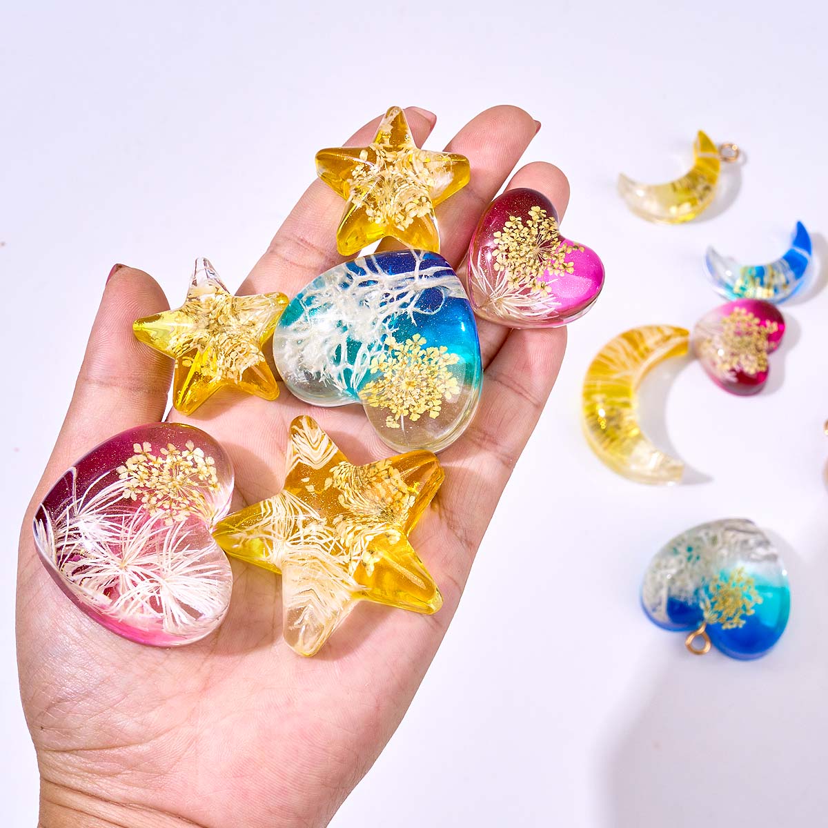 Heart Star Moon Pendant Silico – Resin Art Mould recenzja i cena