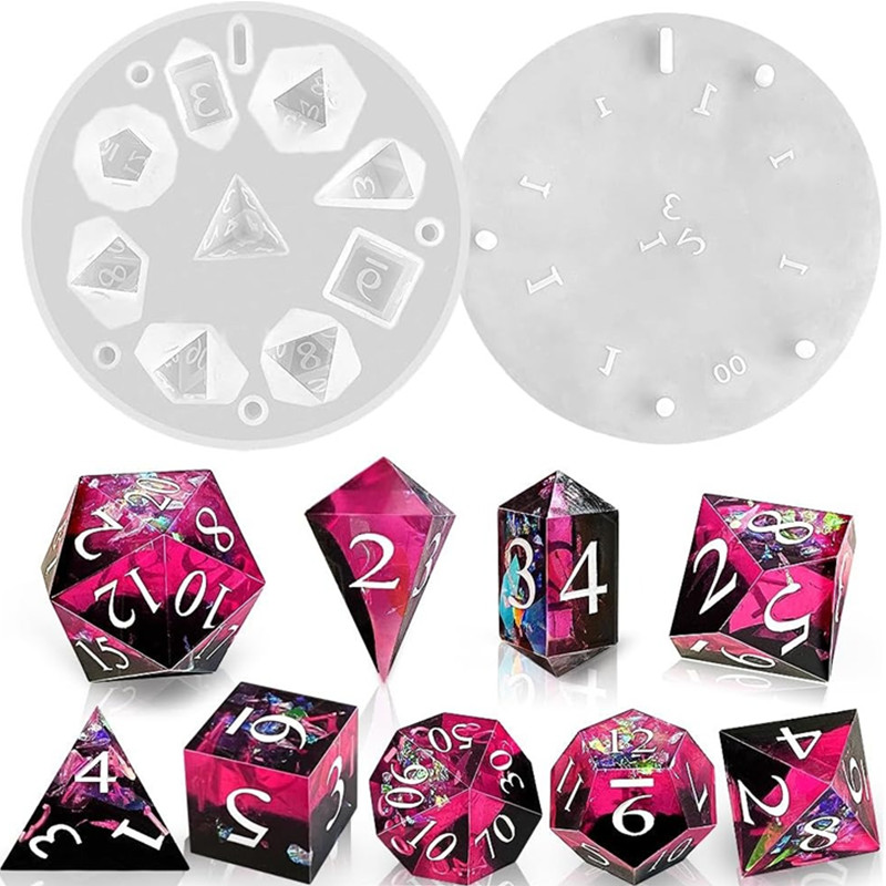 DIY DND Sharp Edge Dice Silico – Resin Art Mould recenzja i cena
