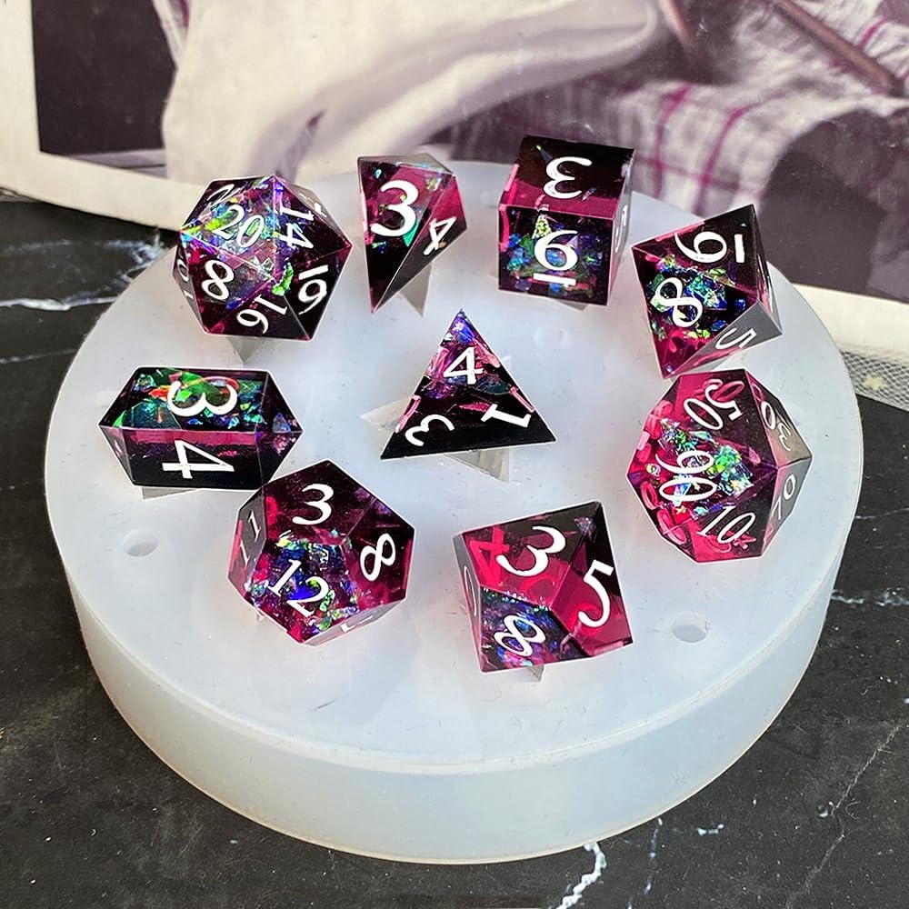 DIY DND Sharp Edge Dice Silico – Resin Art Mould recenzja i cena