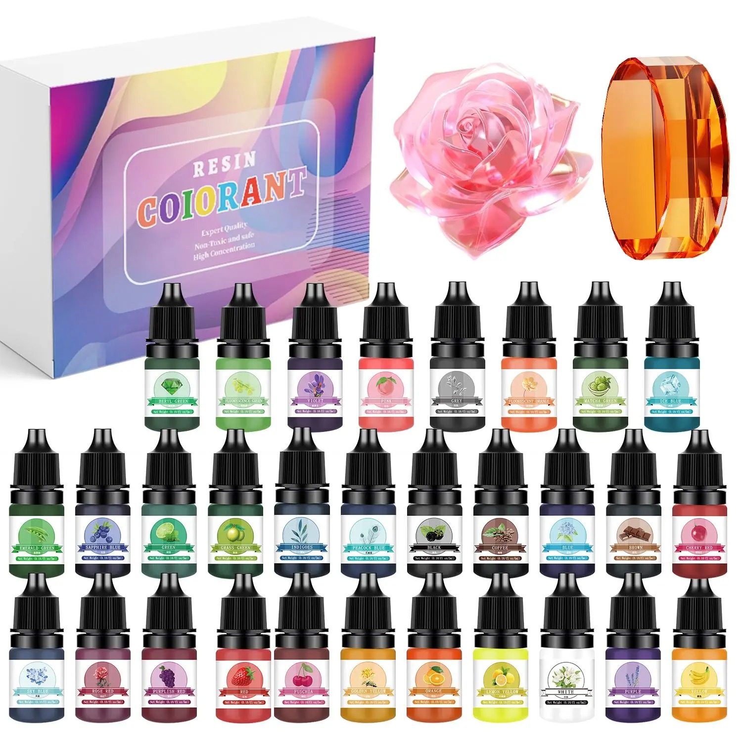 30Colors 5ml Epoxy Resin Pigme – Resin Art Liquid recenzja i cena
