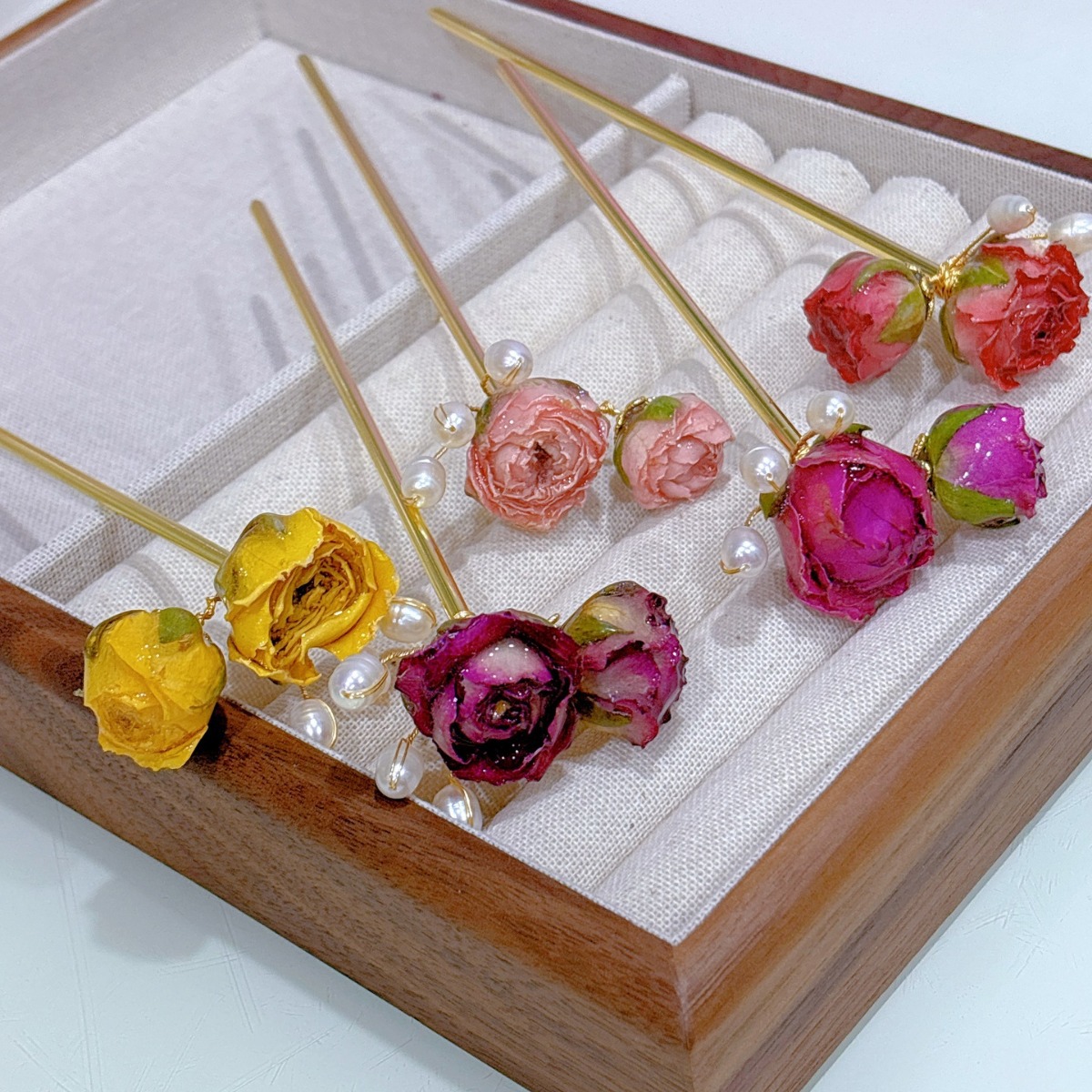 5pcs Drip Glue Roses Dried Flo – Resin Art Ring recenzja i cena