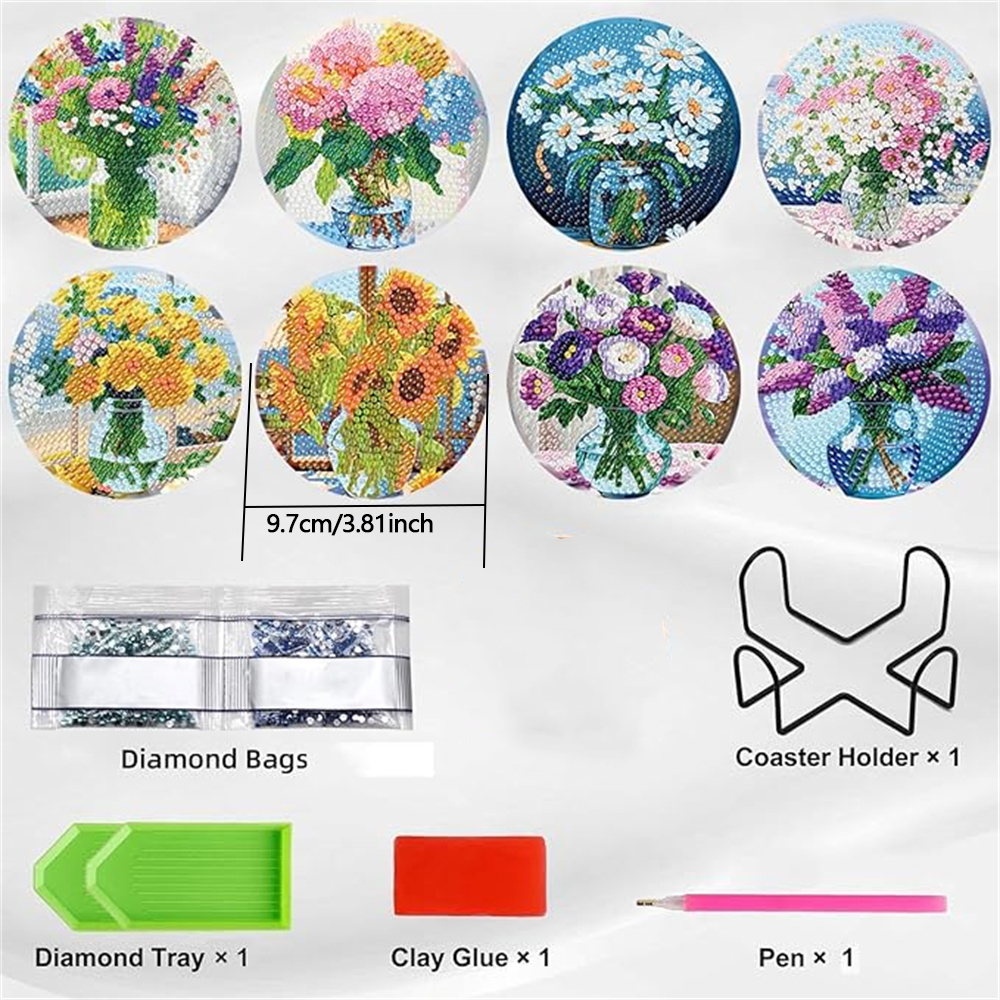 8-piece set of diamond paintin – Resin Art Canvas recenzja i cena