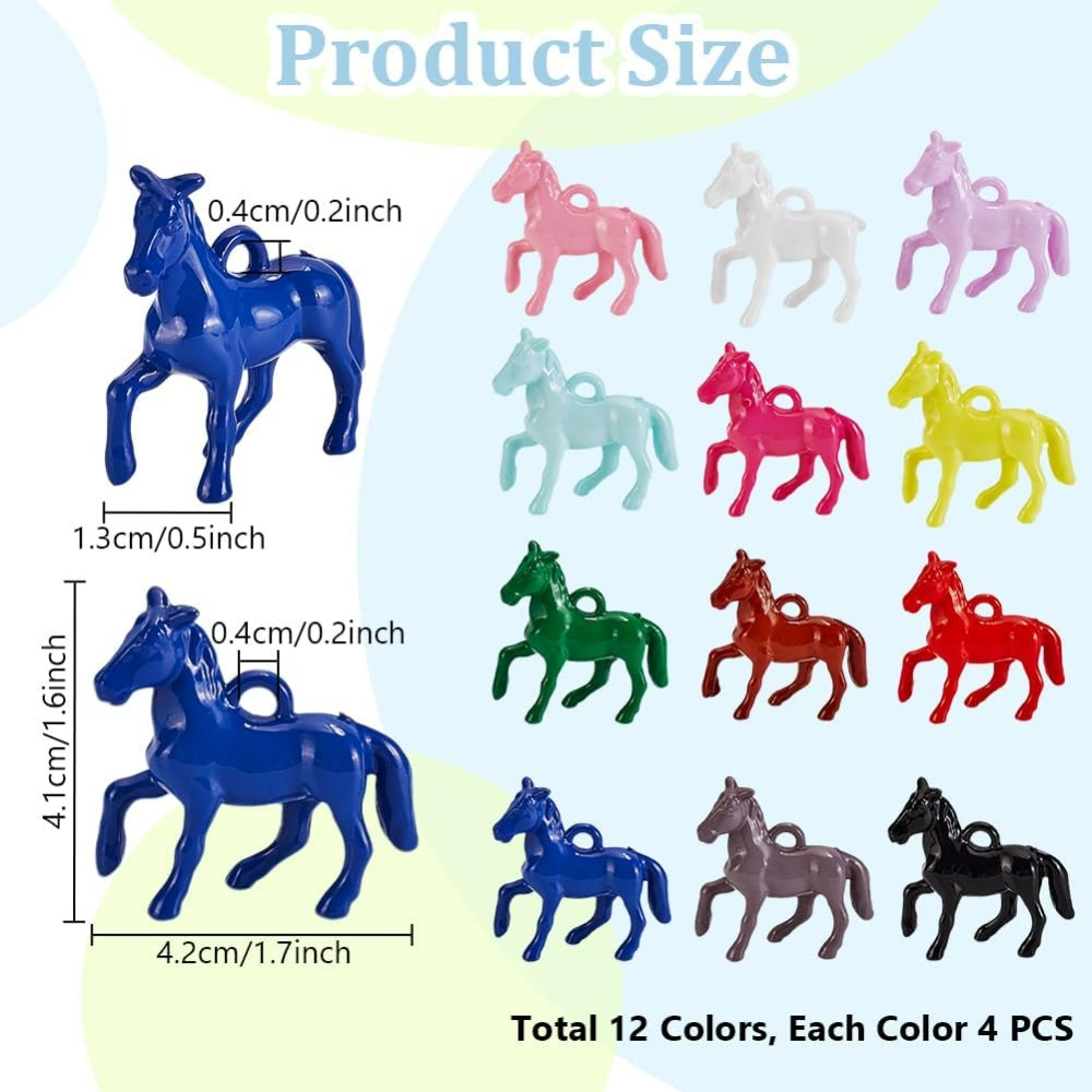 48pcs Opaque Acrylic Pendants  – Resin Art Liquid recenzja i cena