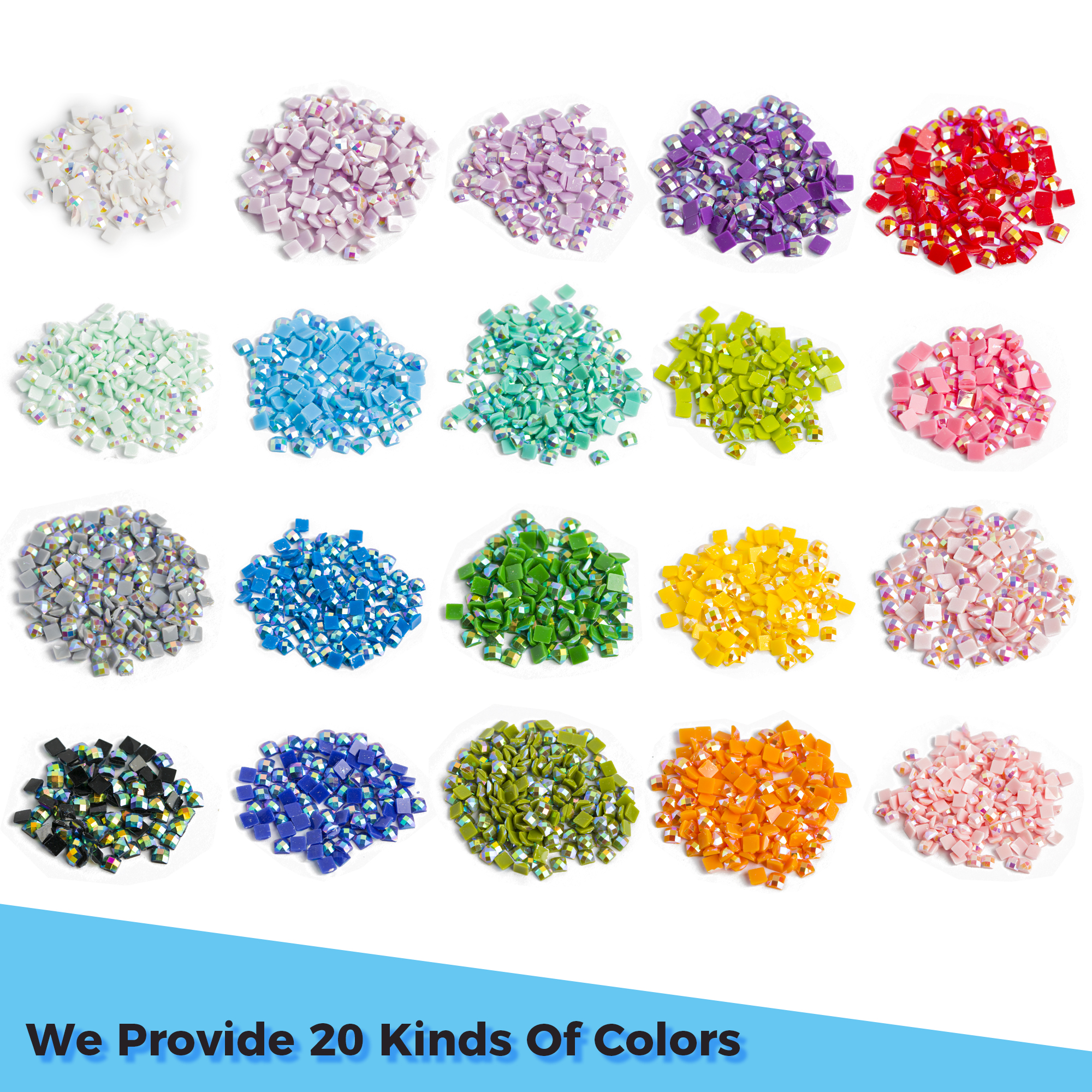 20 Colors Diamond Beads for 5D – Resin Art Canvas recenzja i cena