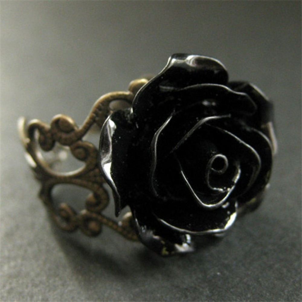 Temperament Retro Black Resin  – Resin Art Ring recenzja i cena