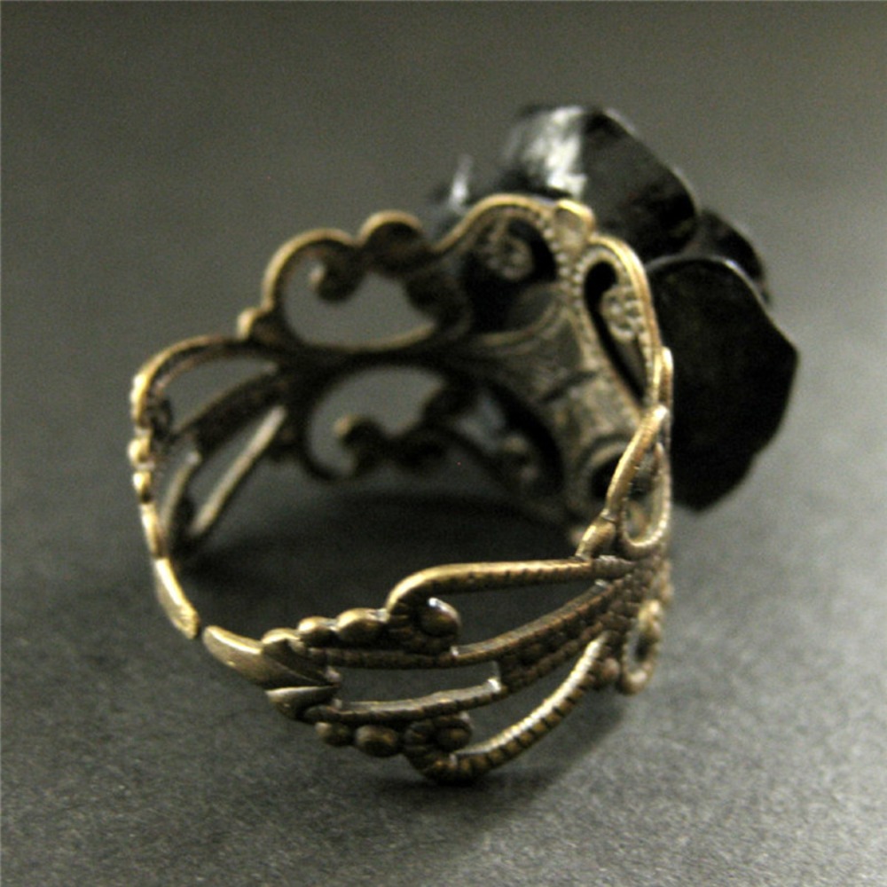 Temperament Retro Black Resin  – Resin Art Ring recenzja i cena
