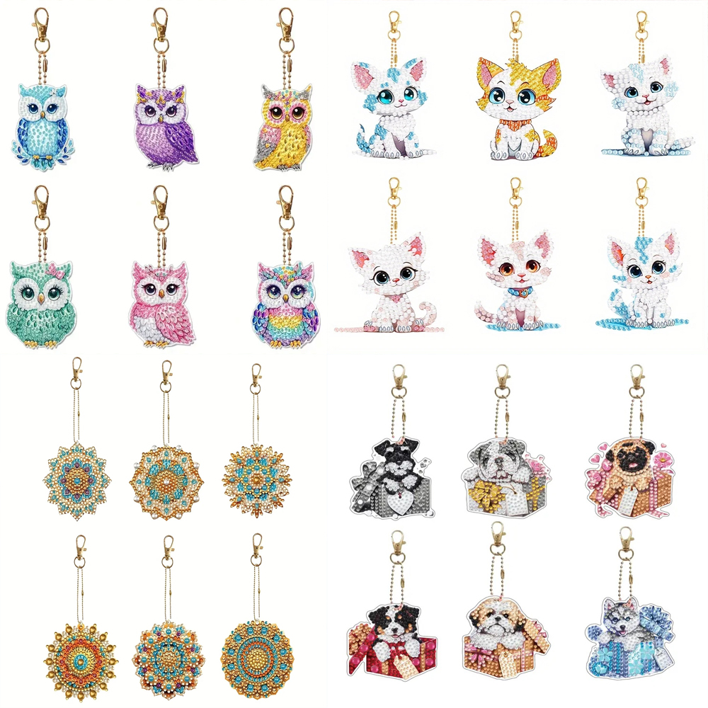6-piece/set DIY Diamond Keycha – Resin Art Canvas recenzja i cena