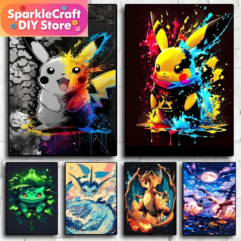 1pc frameless Pokemon Pikachu  – Resin Art Sticker recenzja i cena