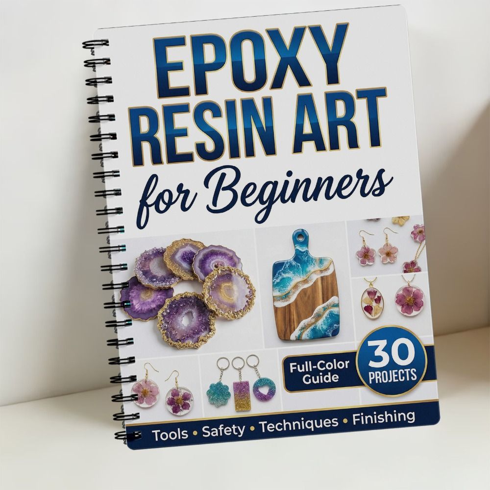Step-by-Step Epoxy Resin Art H – Resin Art Guide Free recenzja i cena