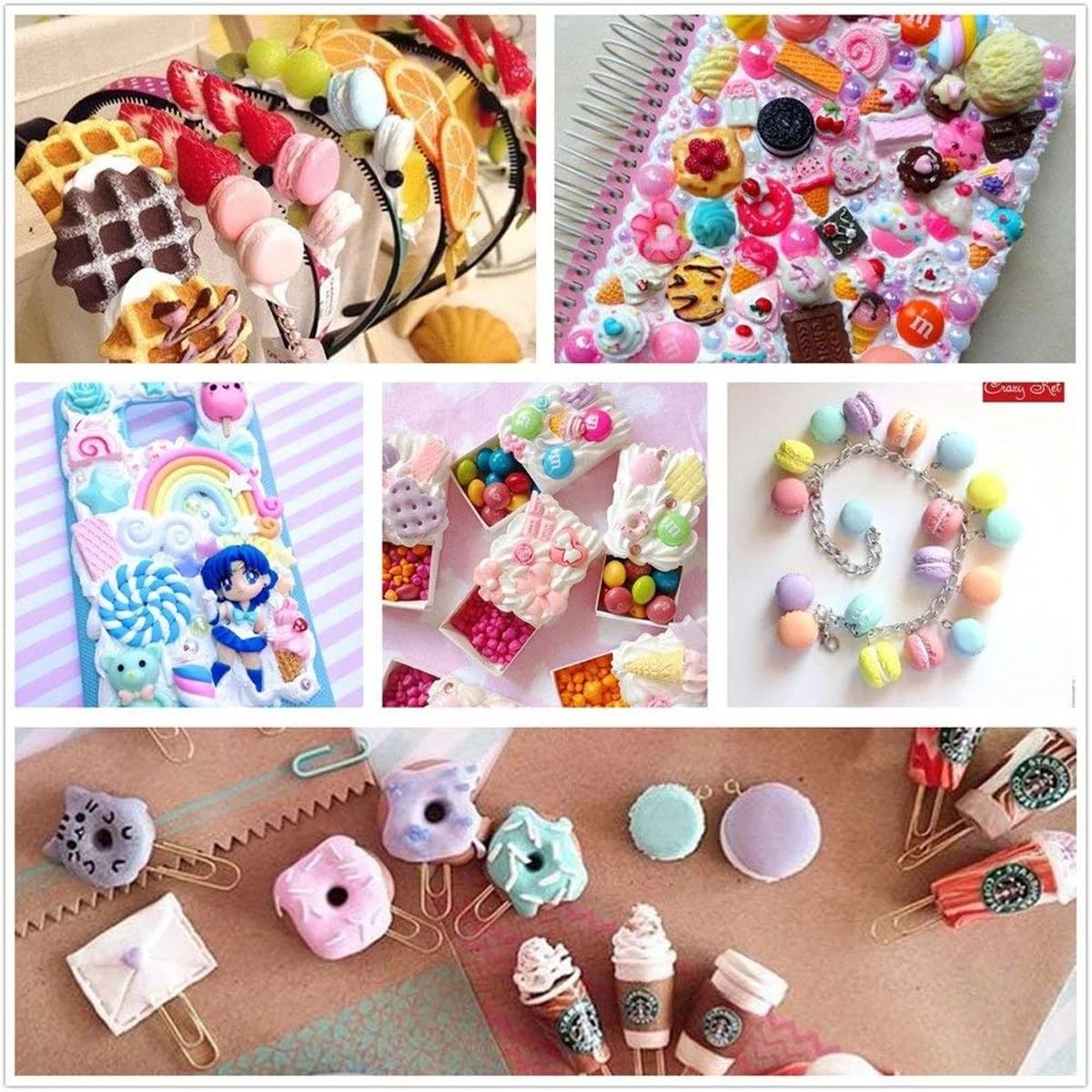 30pcs Random Candy Slime Charm – Resin Art Materials recenzja i cena