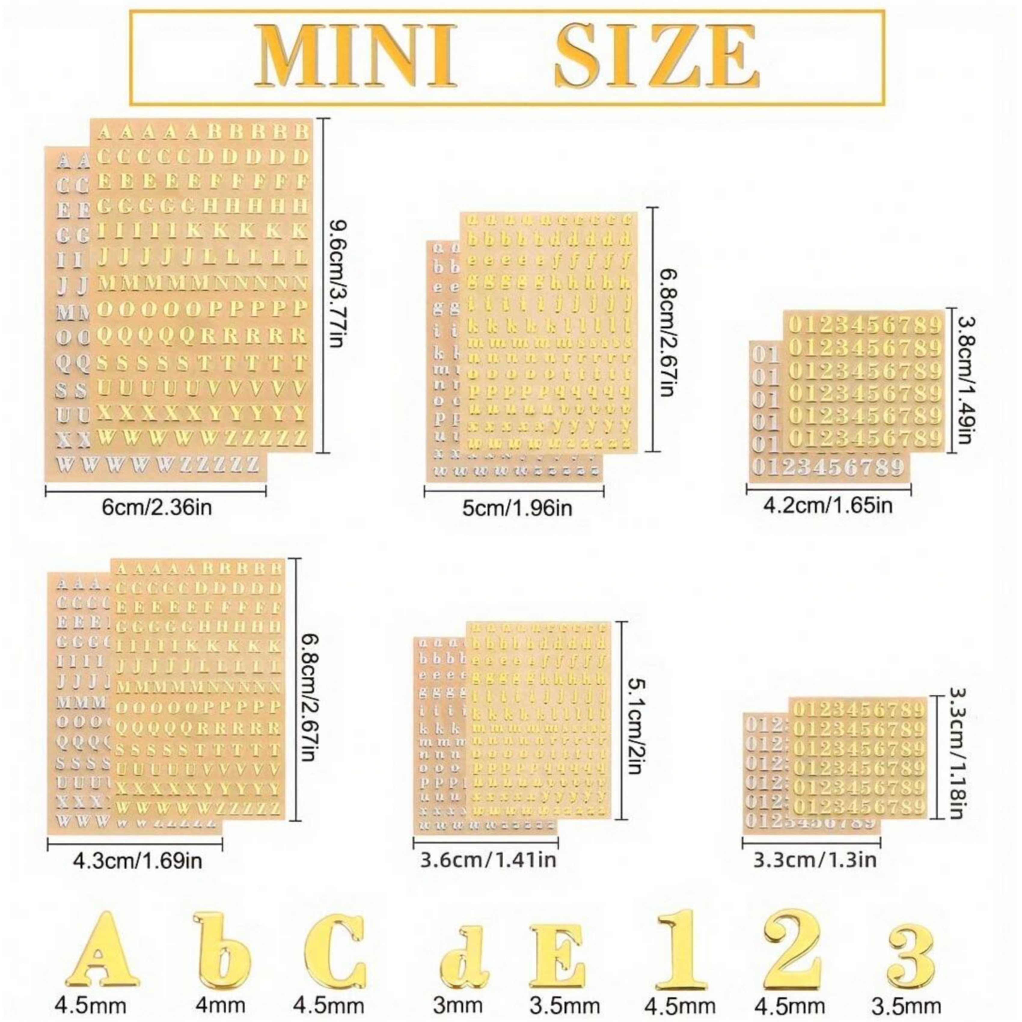 12 Letter Resin Stickers, Mini – Resin Art Sticker recenzja i cena