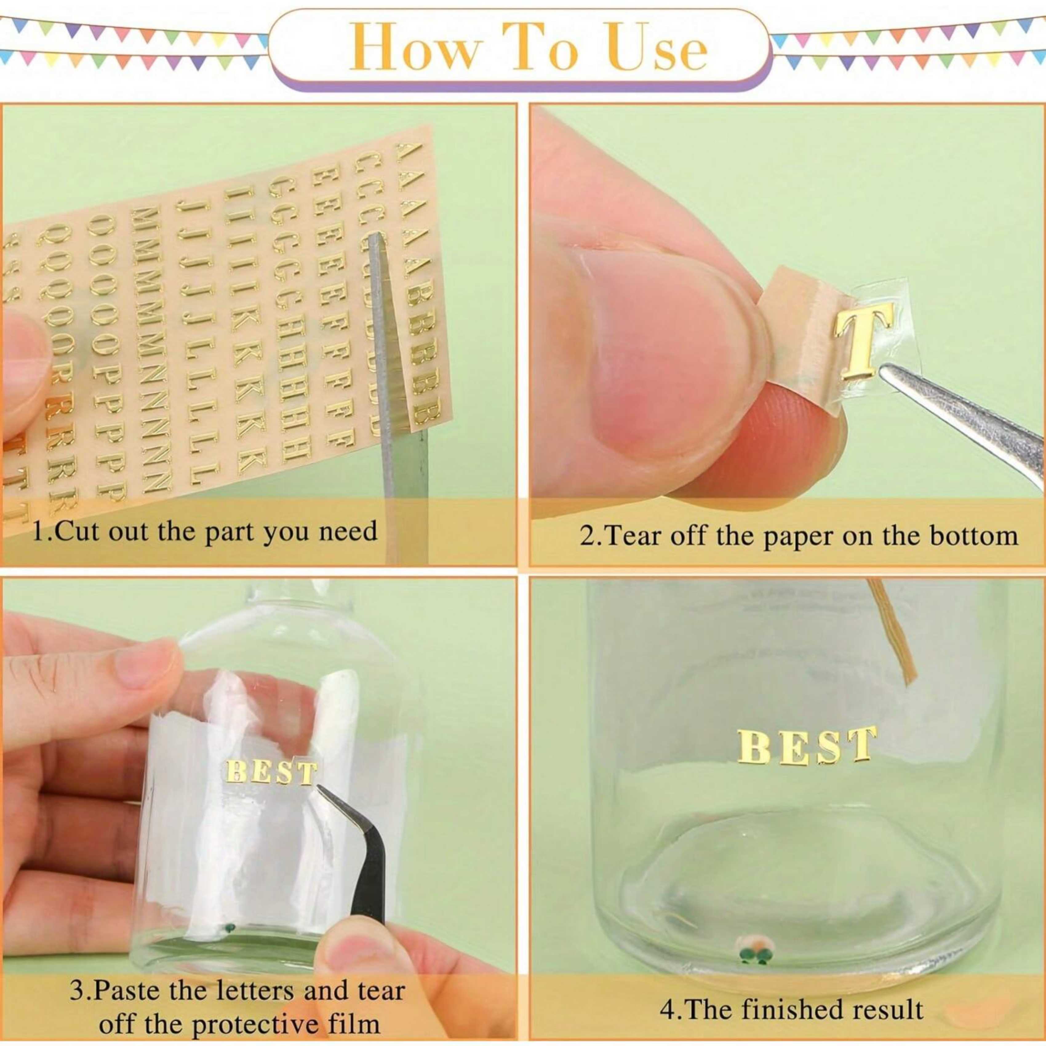 12 Letter Resin Stickers, Mini – Resin Art Sticker recenzja i cena