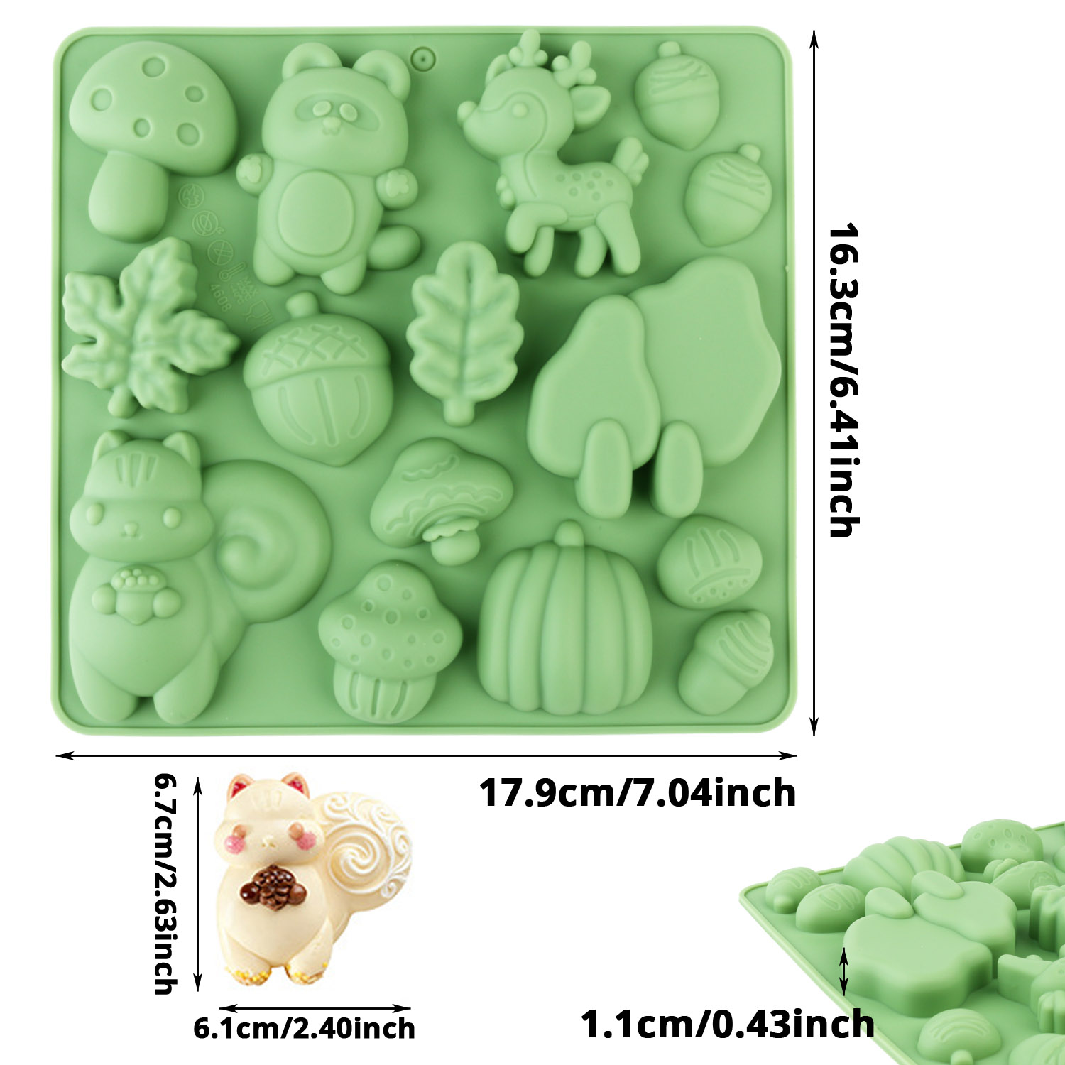 1 Silicone Cake Mold in the Sh – Resin Art Materials recenzja i cena