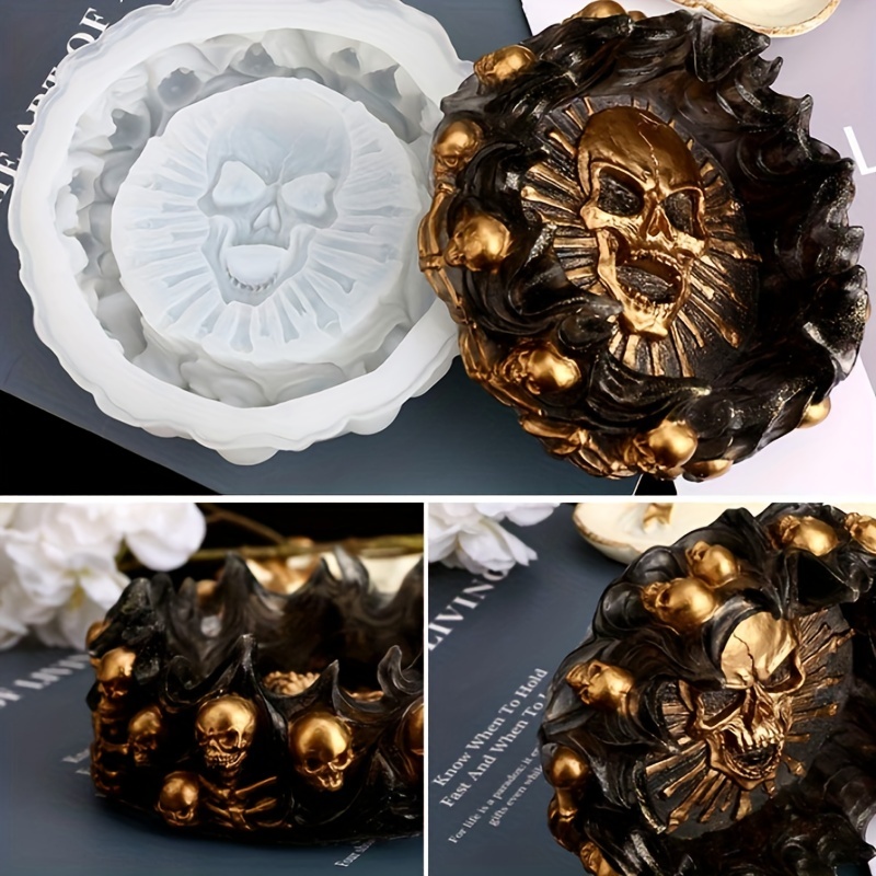 Ashtray mold, skull DIY craft  – Resin Art Products recenzja i cena