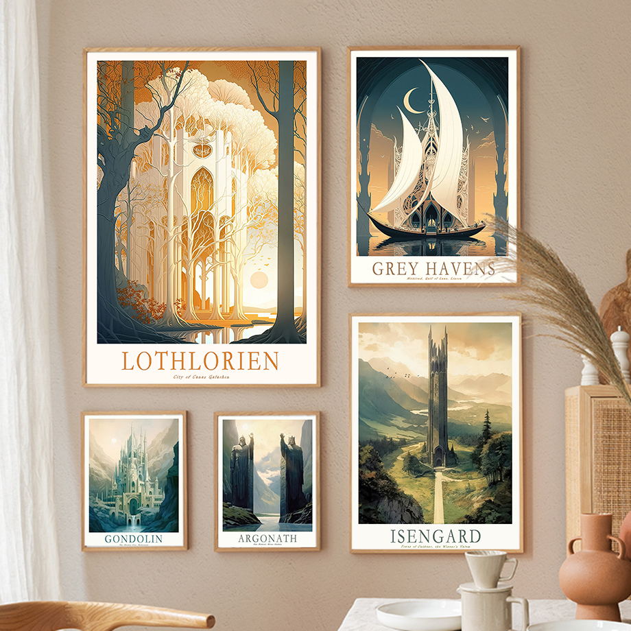 Ring Middle-Earth Retro Travel – Resin Art Ring recenzja i cena