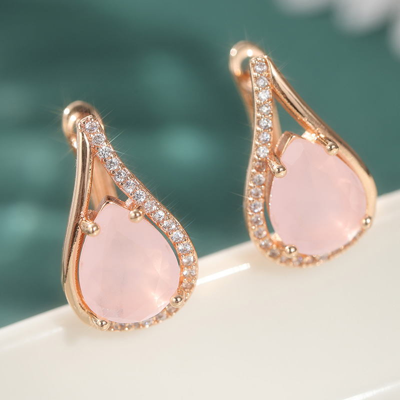 Elegant Charm Pink Synthetic O – Resin Art Ring recenzja i cena