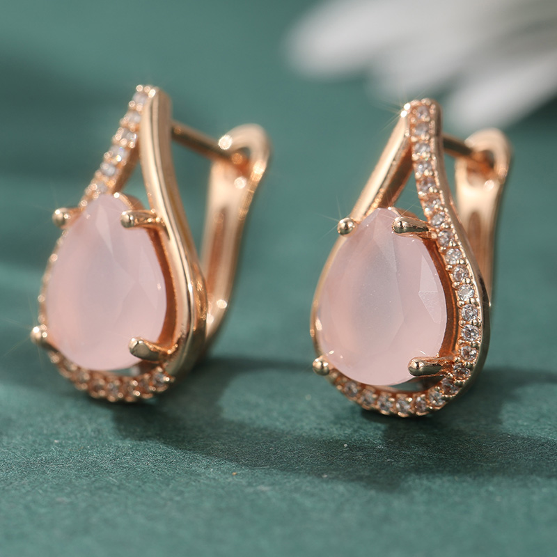 Elegant Charm Pink Synthetic O – Resin Art Ring recenzja i cena