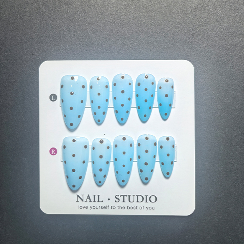 10Pcs Light Blue Press on Nail – Resin Art Materials recenzja i cena