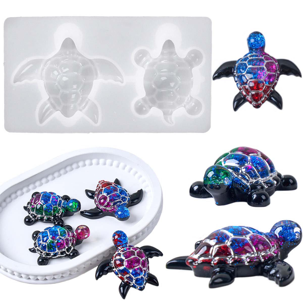 3D Sea Turtle Keychain Silicon – Resin Art Liquid recenzja i cena