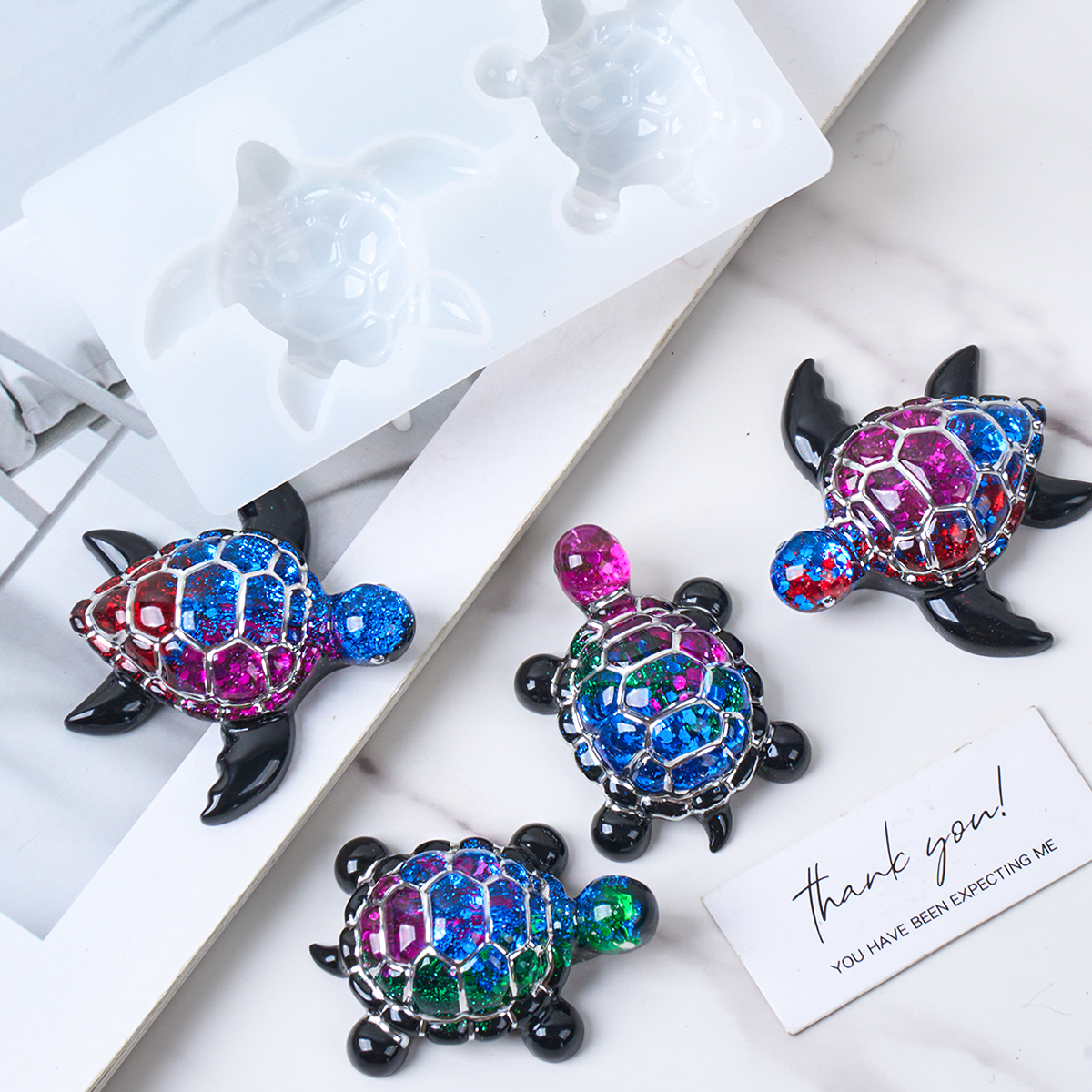 3D Sea Turtle Keychain Silicon – Resin Art Liquid recenzja i cena