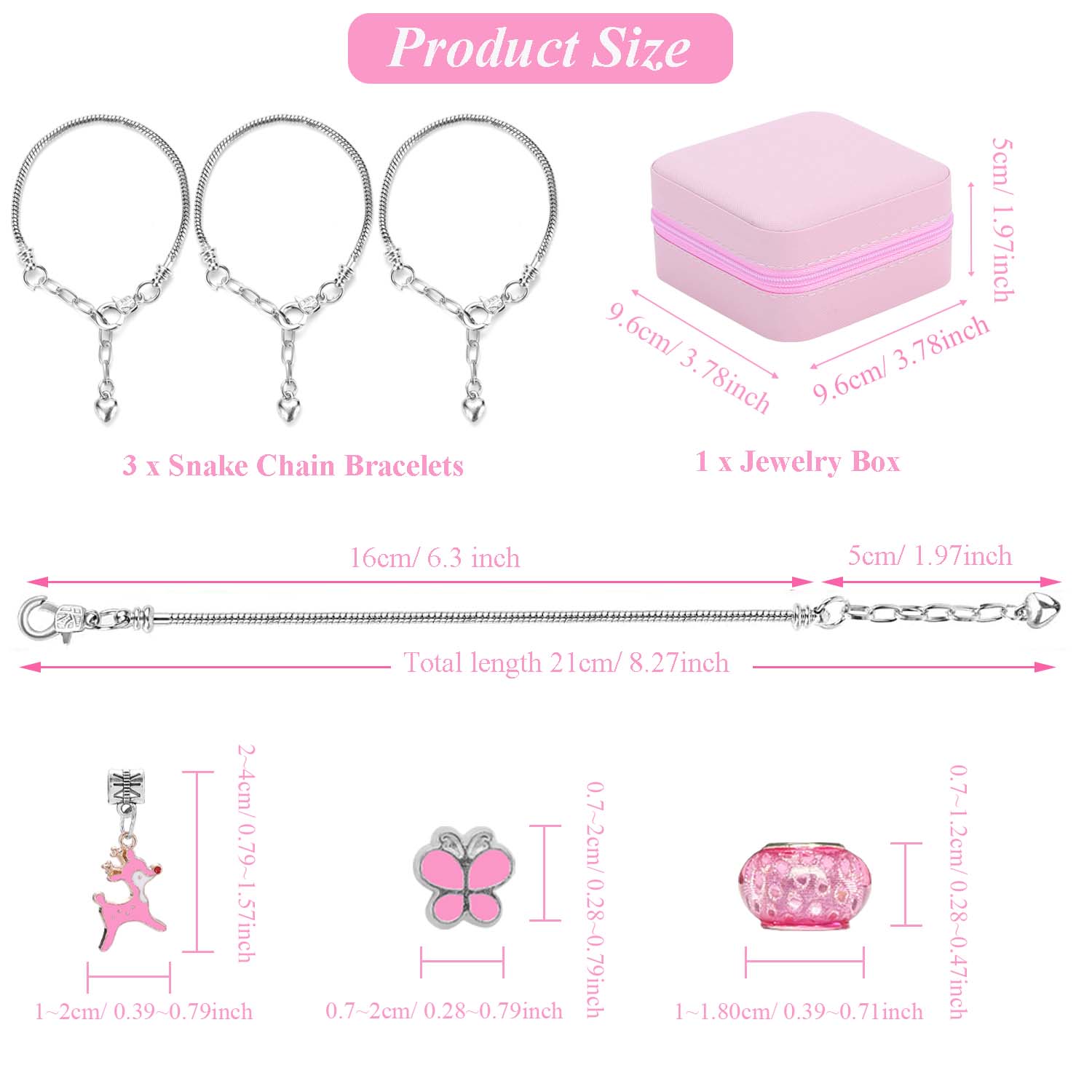68pcs pink beaded jewelry set, – Resin Art Notes recenzja i cena