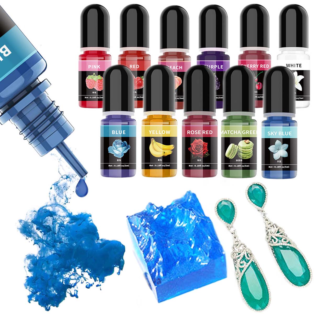 5ml/Bottle Epoxy Resin Pigment – Resin Art Liquid recenzja i cena