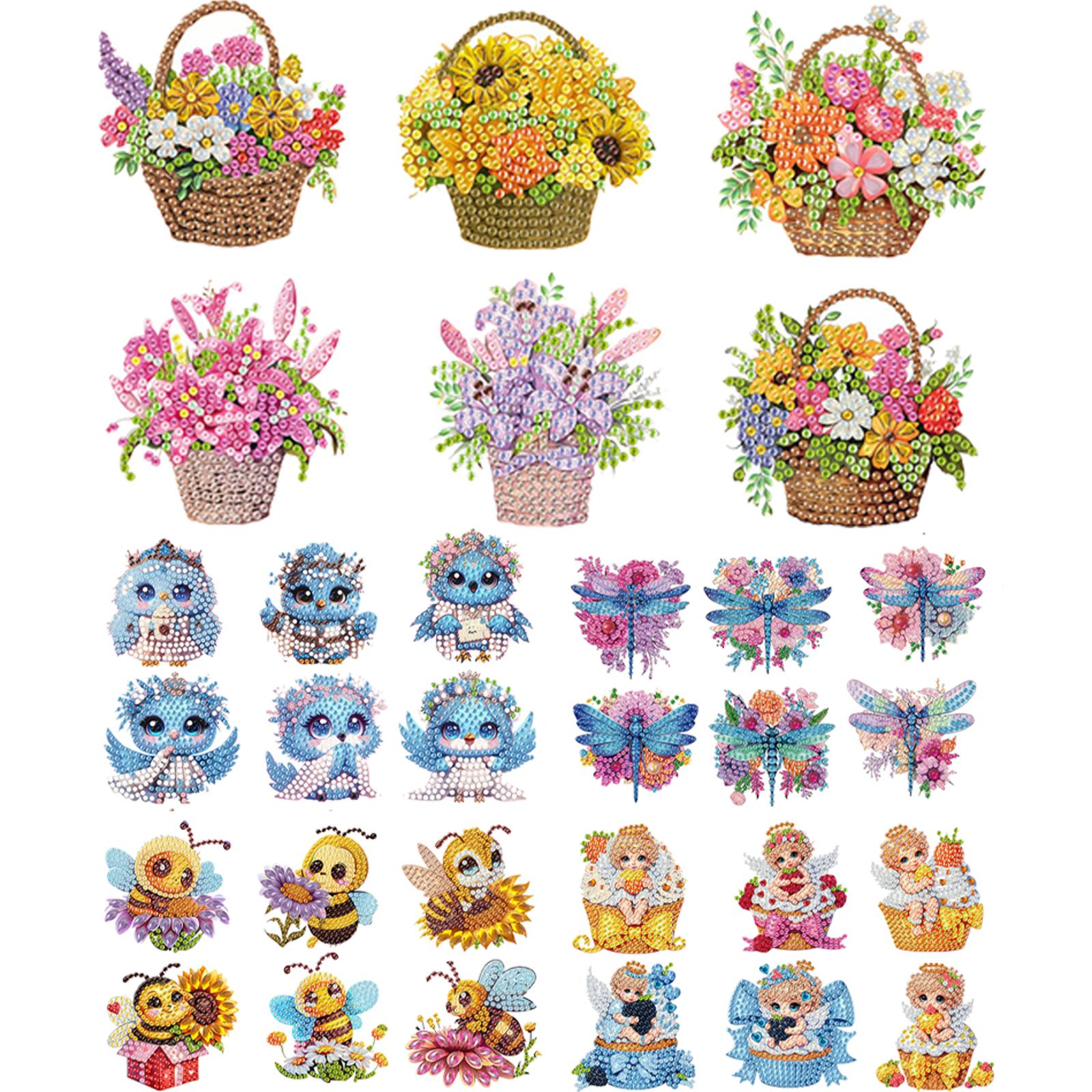 6Pcs Flower Animal DIY Fridge  – Resin Art Sticker recenzja i cena
