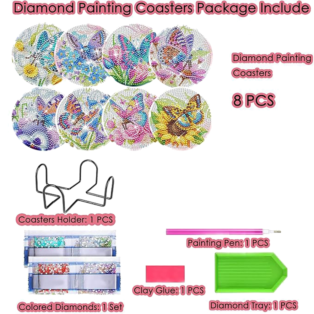 8 pieces of diamond art painti – Resin Art Canvas recenzja i cena