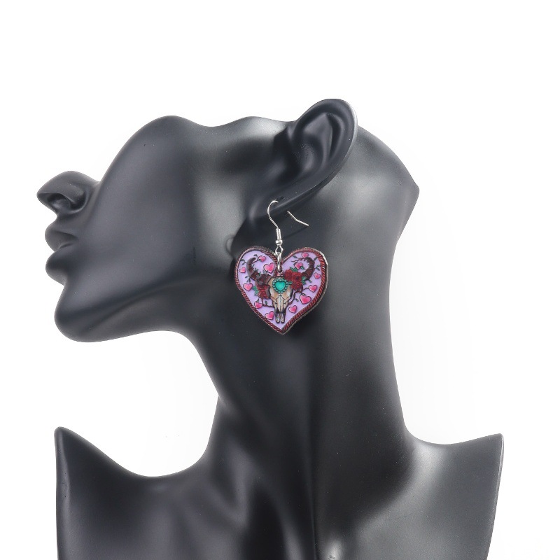 Dried Flower Earrings Heart Re – Resin Art Ring recenzja i cena