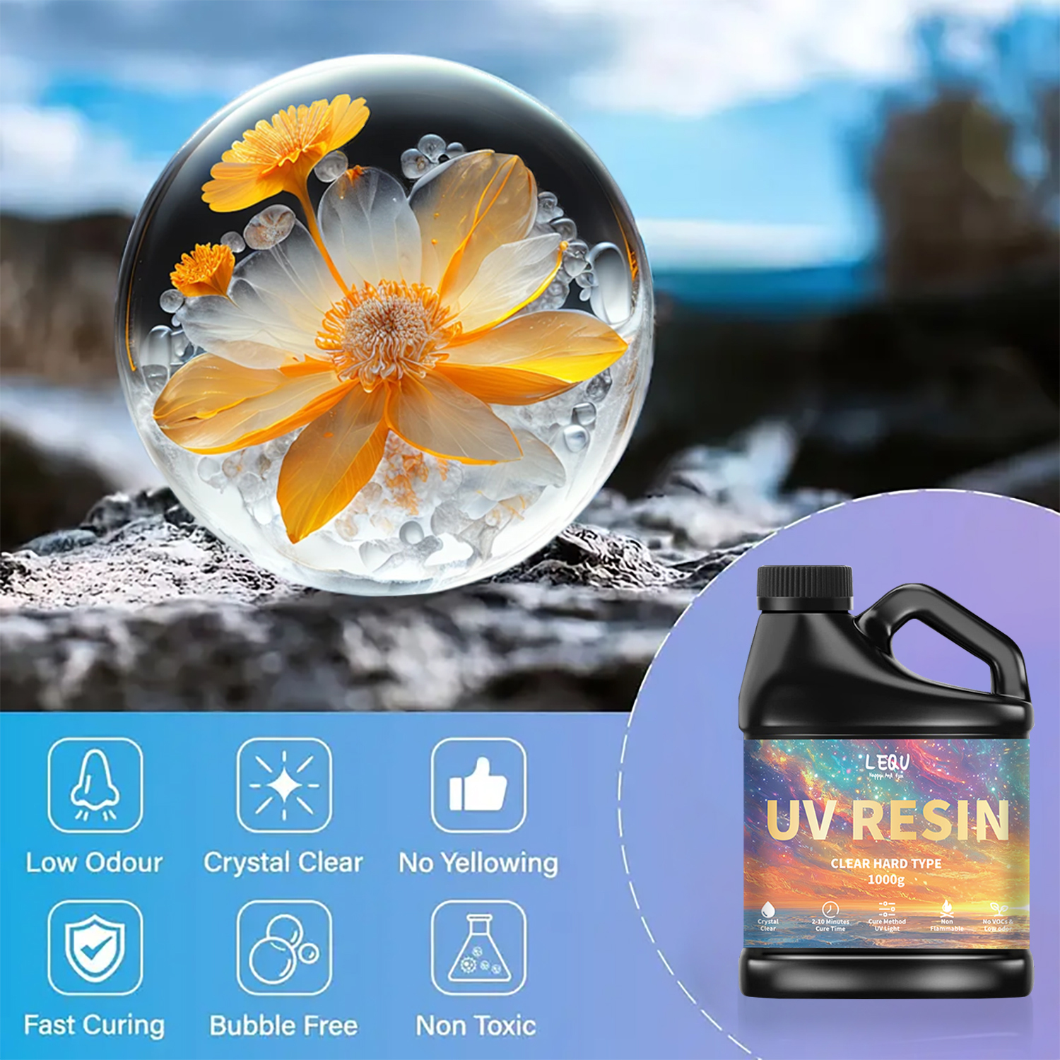 100/200/500/1000g UV Epoxy Res – Resin Art Liquid recenzja i cena
