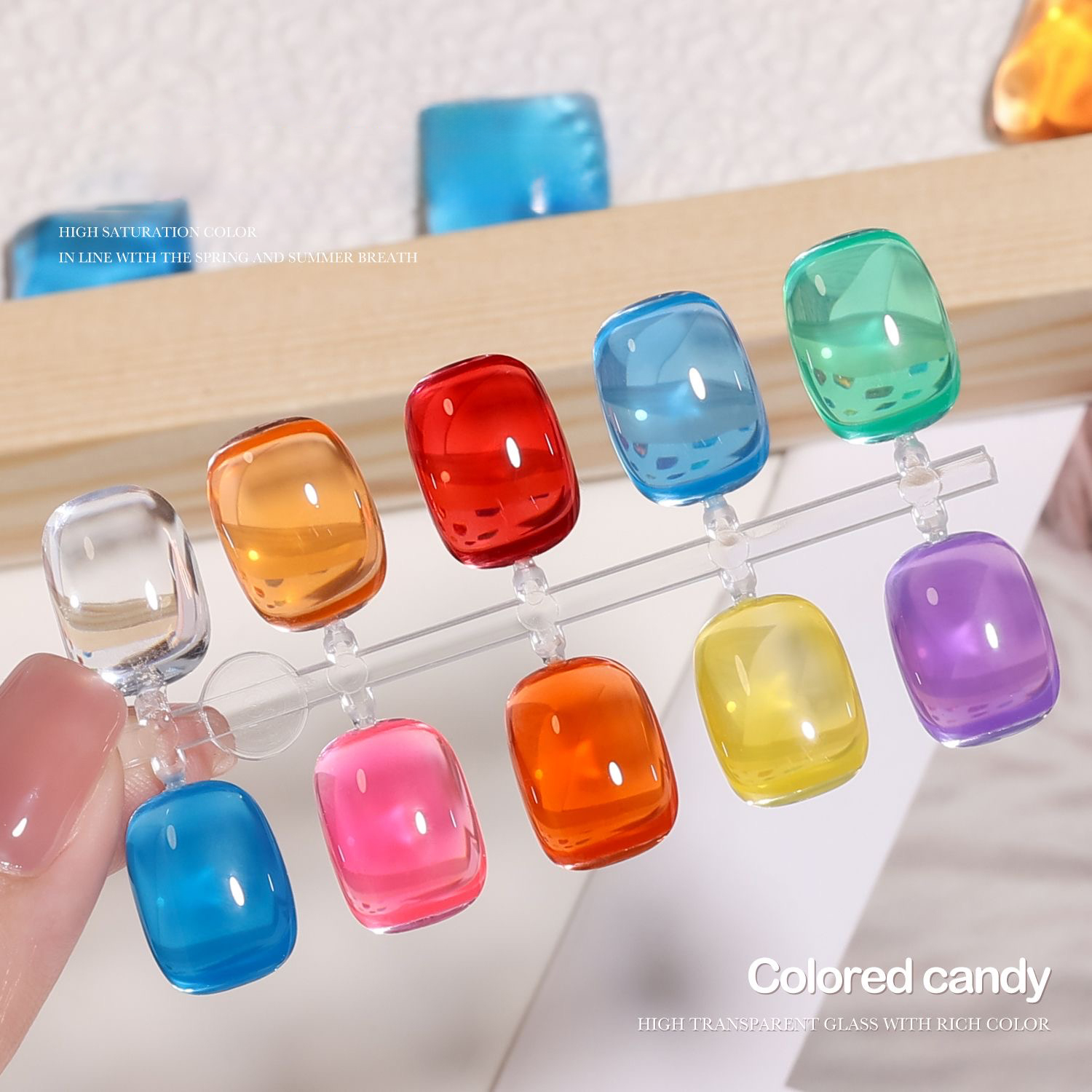 MIANEL 1PCS Colorful Gel Nail  – Resin Art Online recenzja i cena