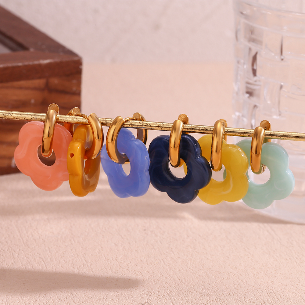 E.B.belle Hoops Colorful Resin – Resin Art Ring recenzja i cena